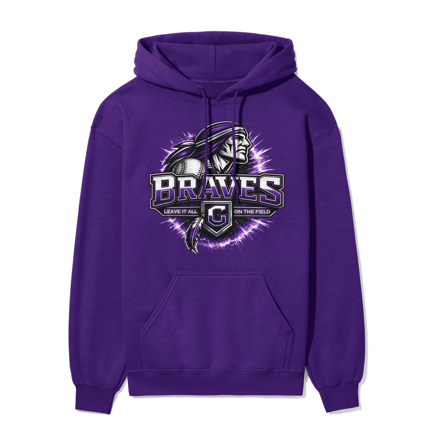 Gladstone Braves Electric Burst | Adult Hoodie
