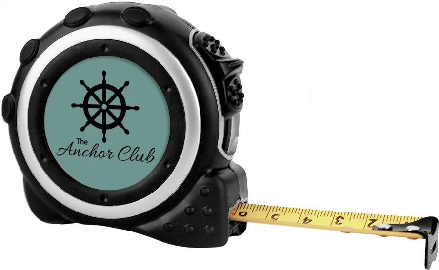 Tape Measure with 1 1/2" Insert Area (16 ft., Black/Silver, Single-Sided, Insert Not Included)