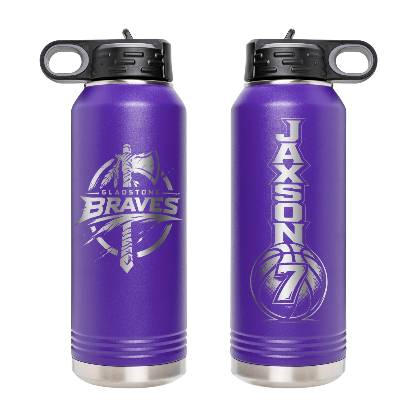 Gladstone Braves Insulated Water Bottle | 40oz Polar Camel