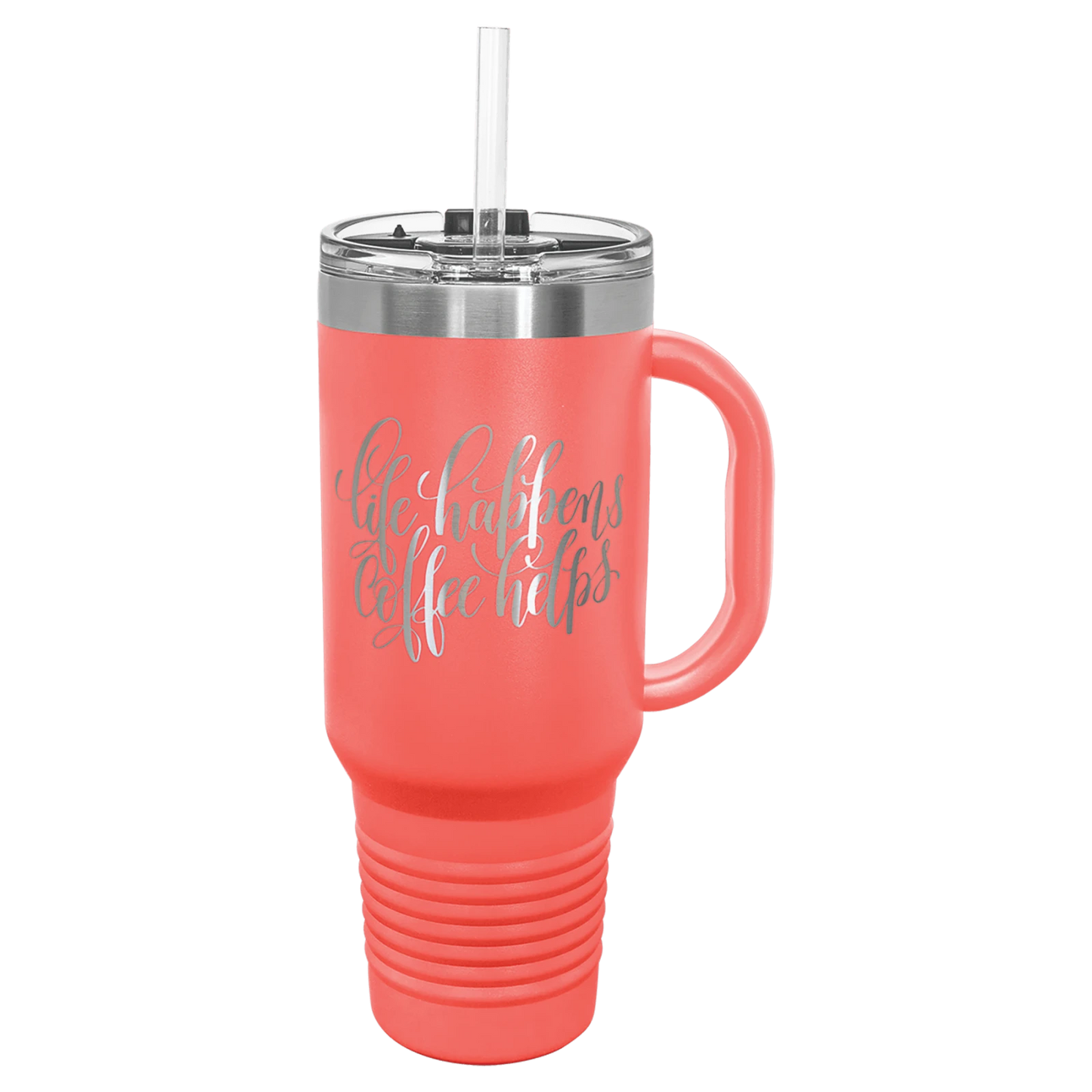 40 oz. Travel Mug with Handle and Straw (Polar Camel)