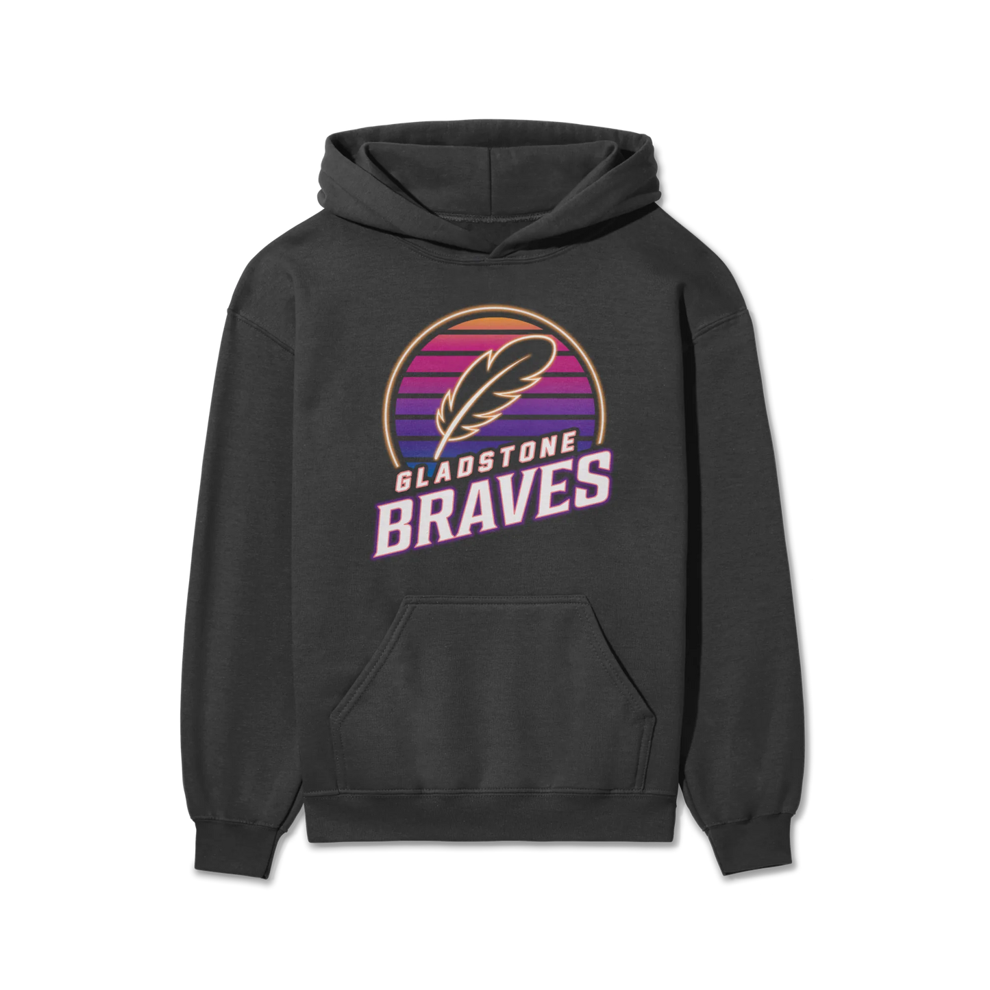 Gladstone Braves Neon Sunset | Youth Hoodie