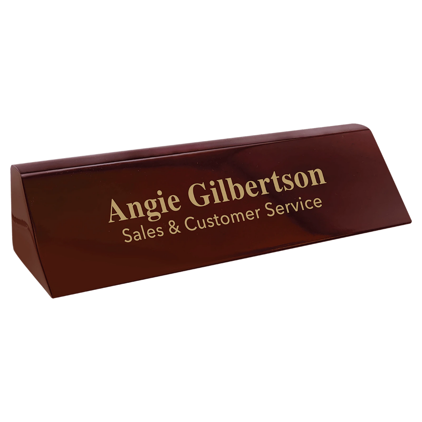 Rosewood Piano Finish Desk Wedge (8 1/2")