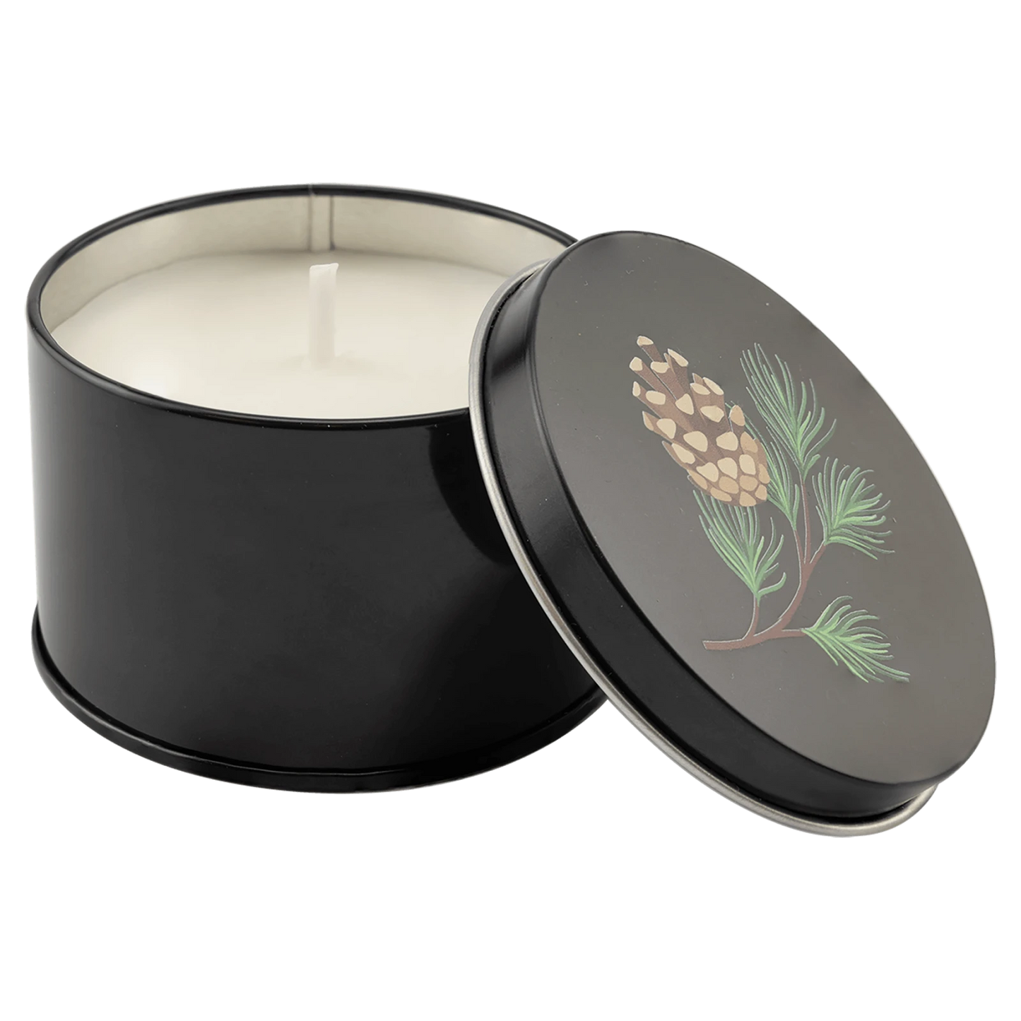 5.3 oz. Candle in a Black Metal Tin