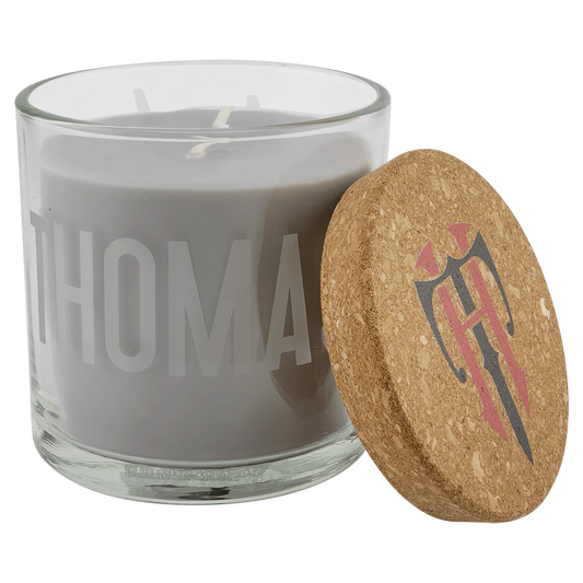 14 oz. Candle in a Glass Holder with Cork Lid