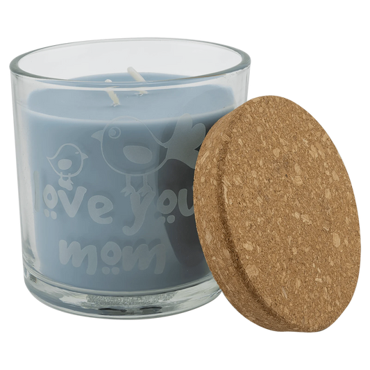 14 oz. Candle in a Glass Holder with Cork Lid
