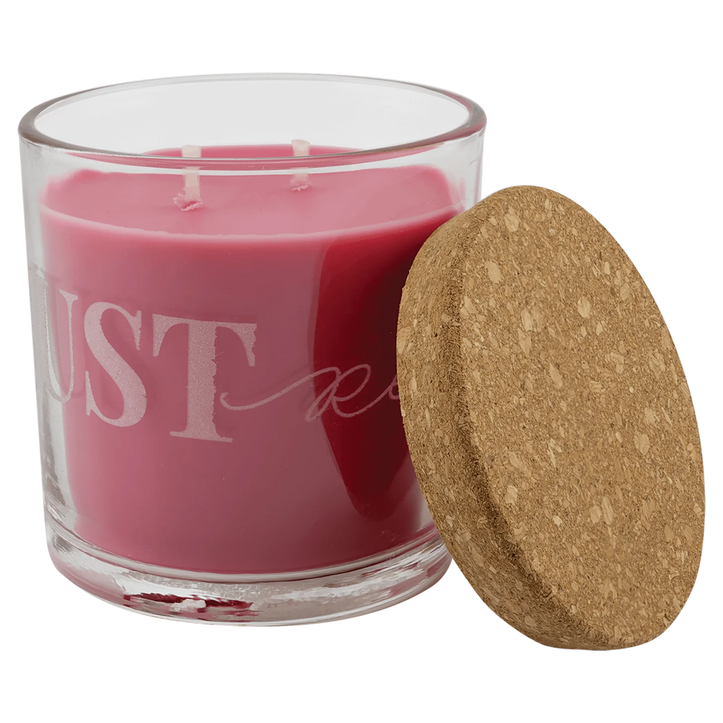 14 oz. Candle in a Glass Holder with Cork Lid