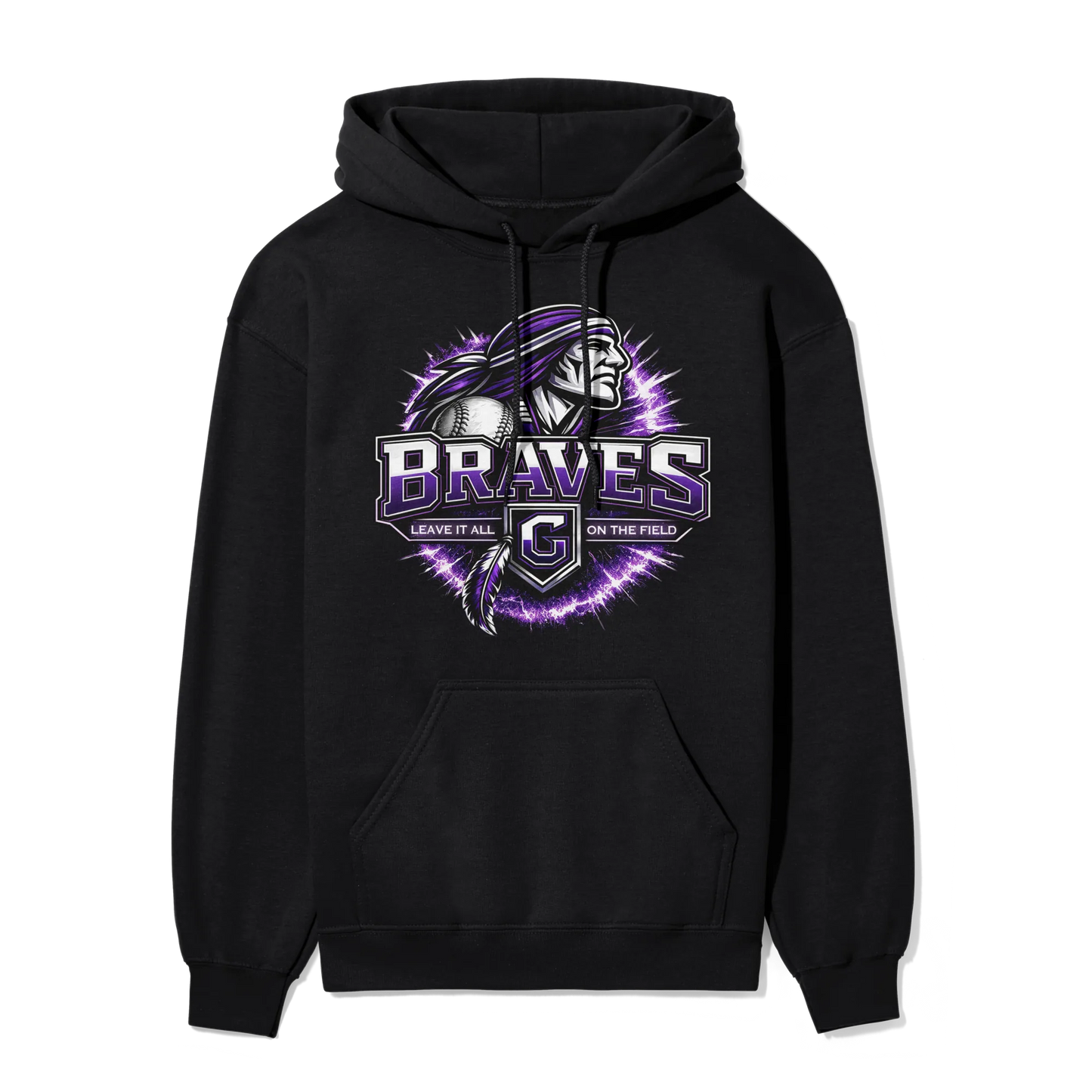 Gladstone Braves Electric Burst | Adult Hoodie