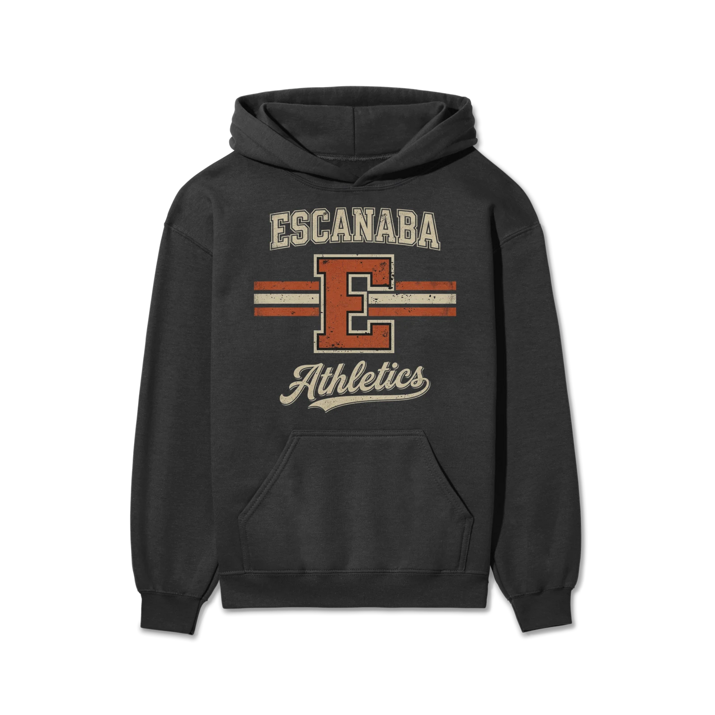 Escanaba Athletics Vintage Stripes | Youth Hoodie