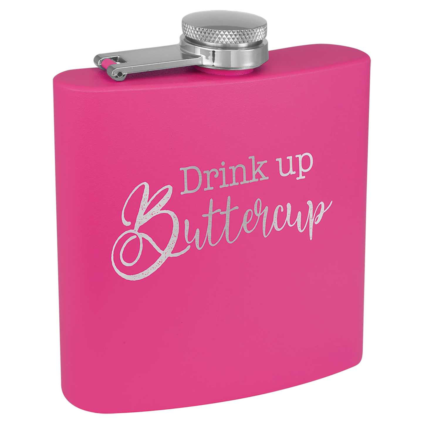6 oz. Powder Coated Stainless Steel Flask