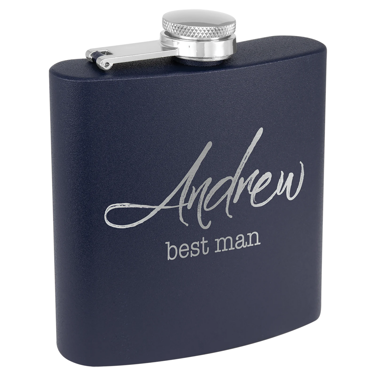 6 oz. Powder Coated Stainless Steel Flask