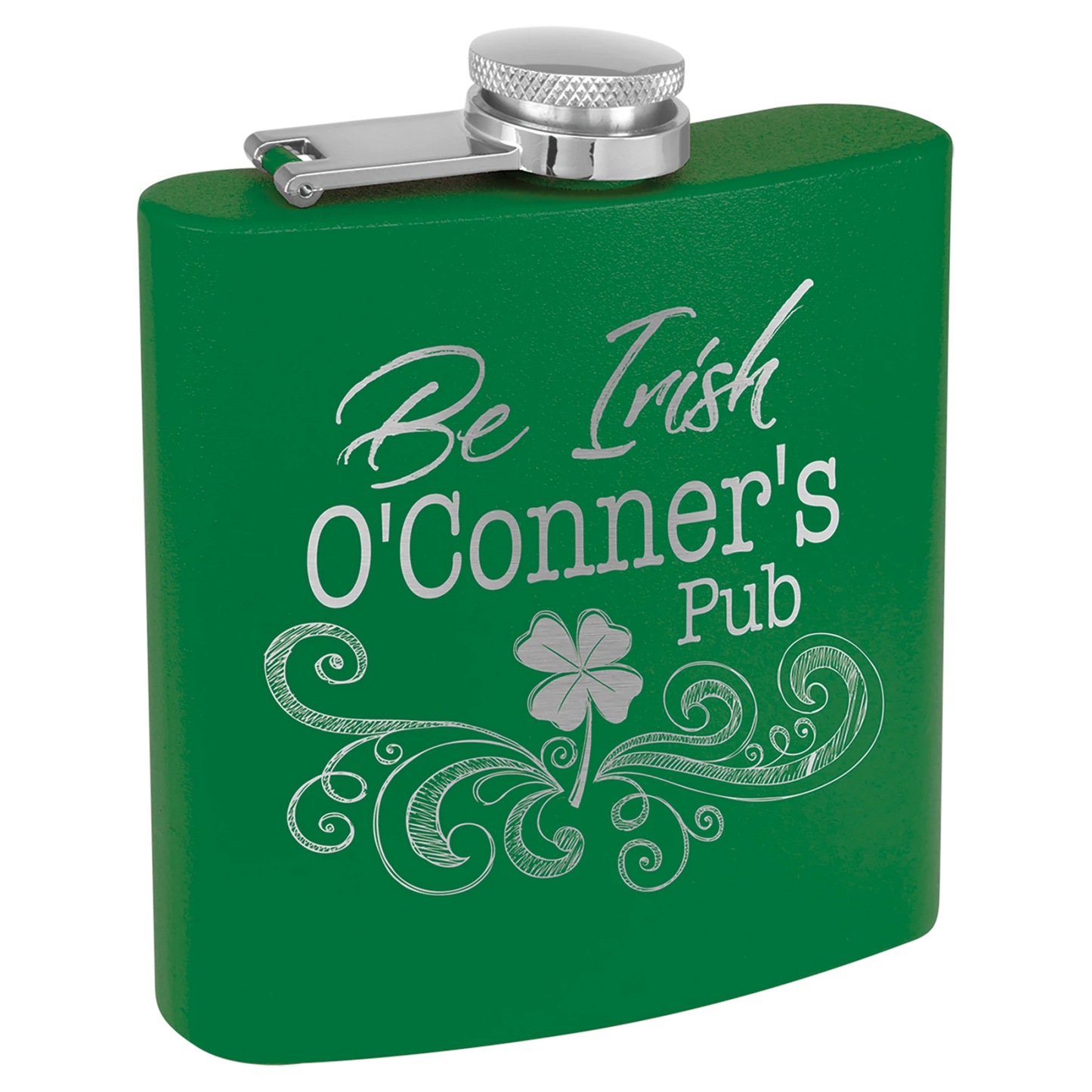 6 oz. Powder Coated Stainless Steel Flask