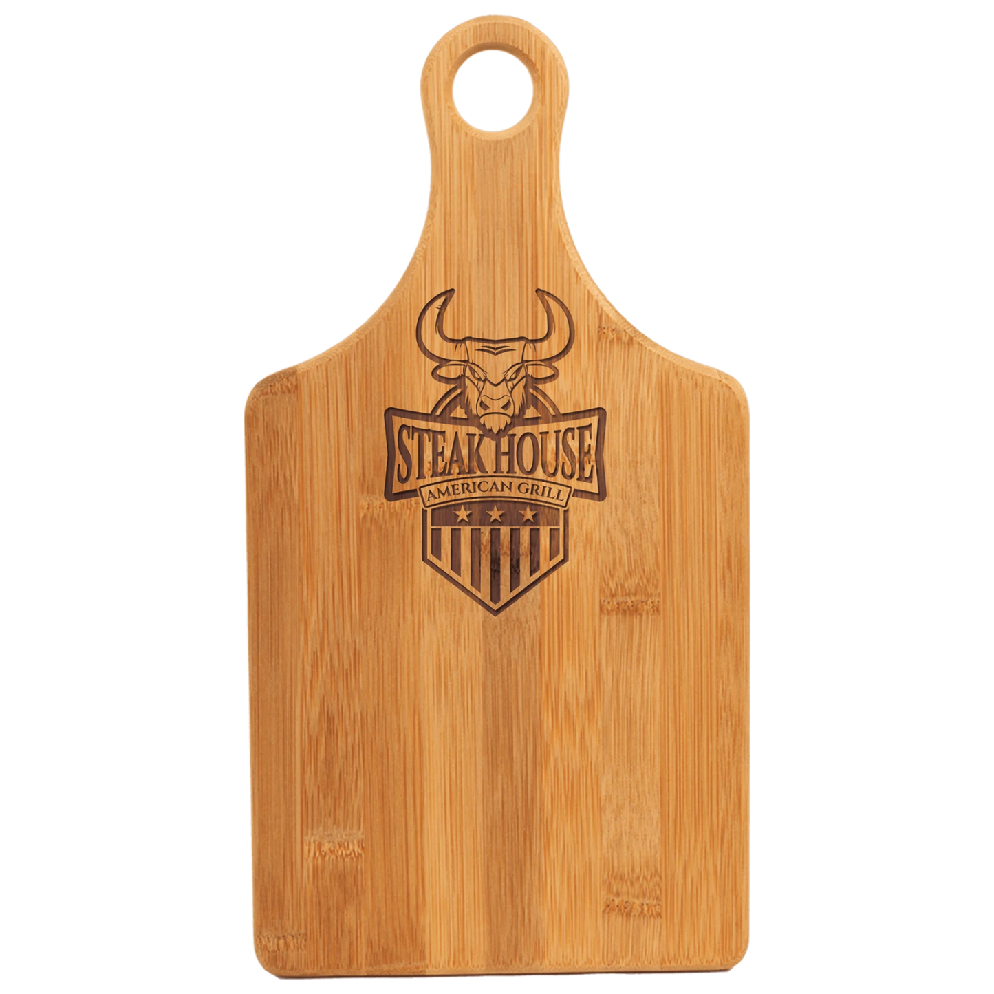 Bamboo Paddle Shape Cutting Board