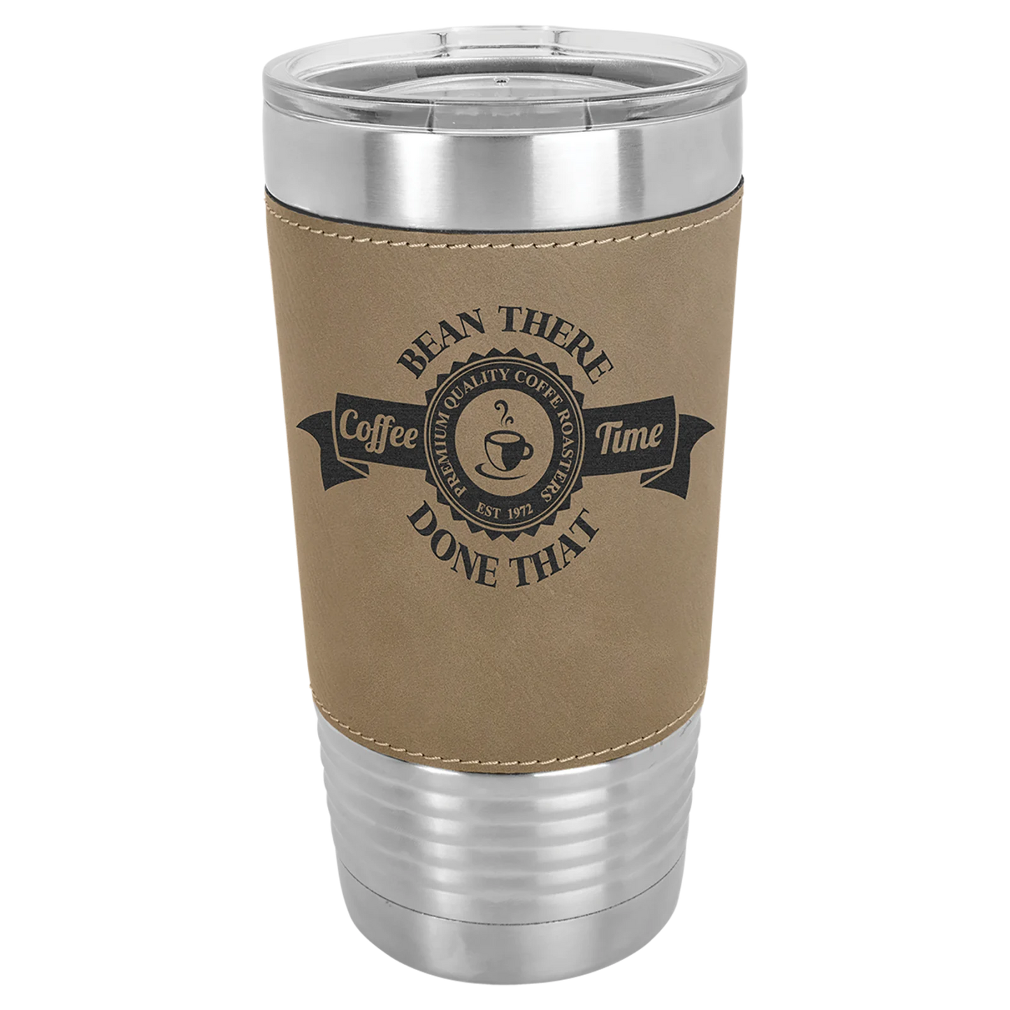 20 oz. Leatherette Grip Tumbler with Standard Lid (Polar Camel)