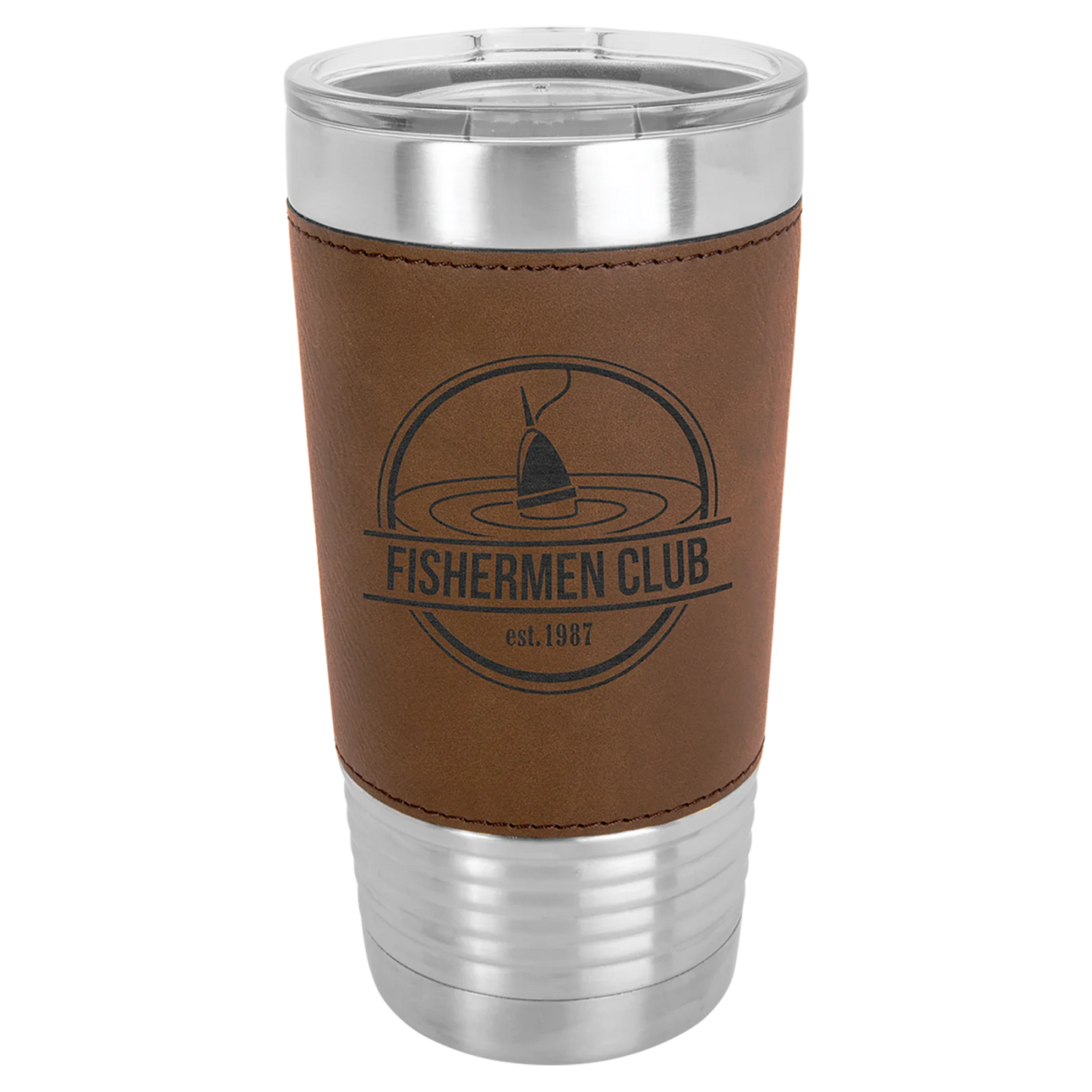 20 oz. Leatherette Grip Tumbler with Standard Lid (Polar Camel)