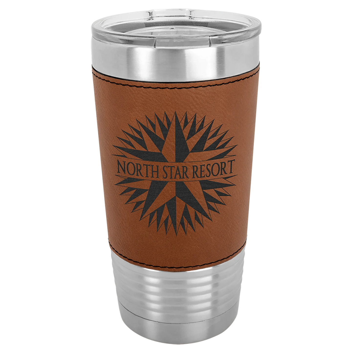 20 oz. Leatherette Grip Tumbler with Standard Lid (Polar Camel)