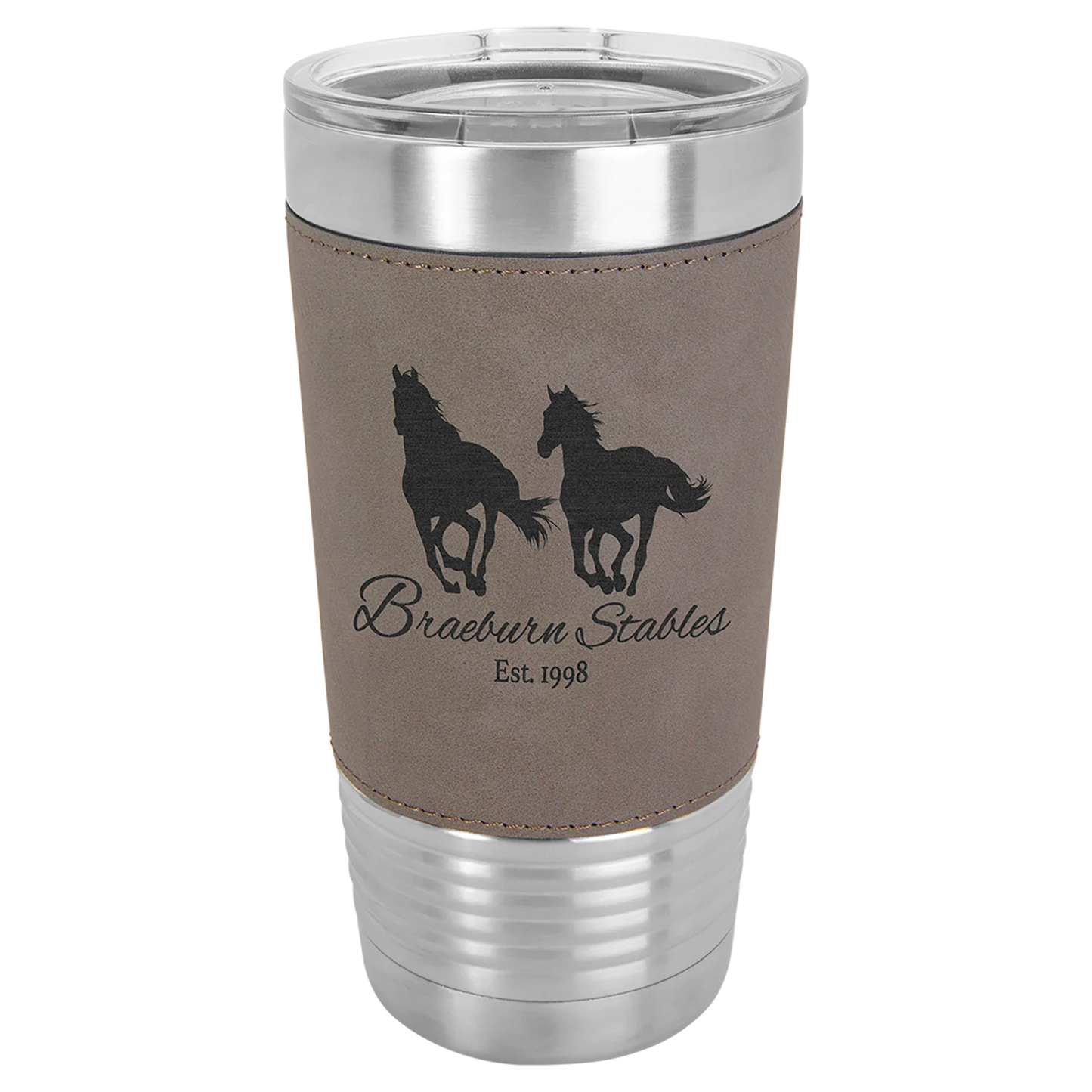 20 oz. Leatherette Grip Tumbler with Standard Lid (Polar Camel)