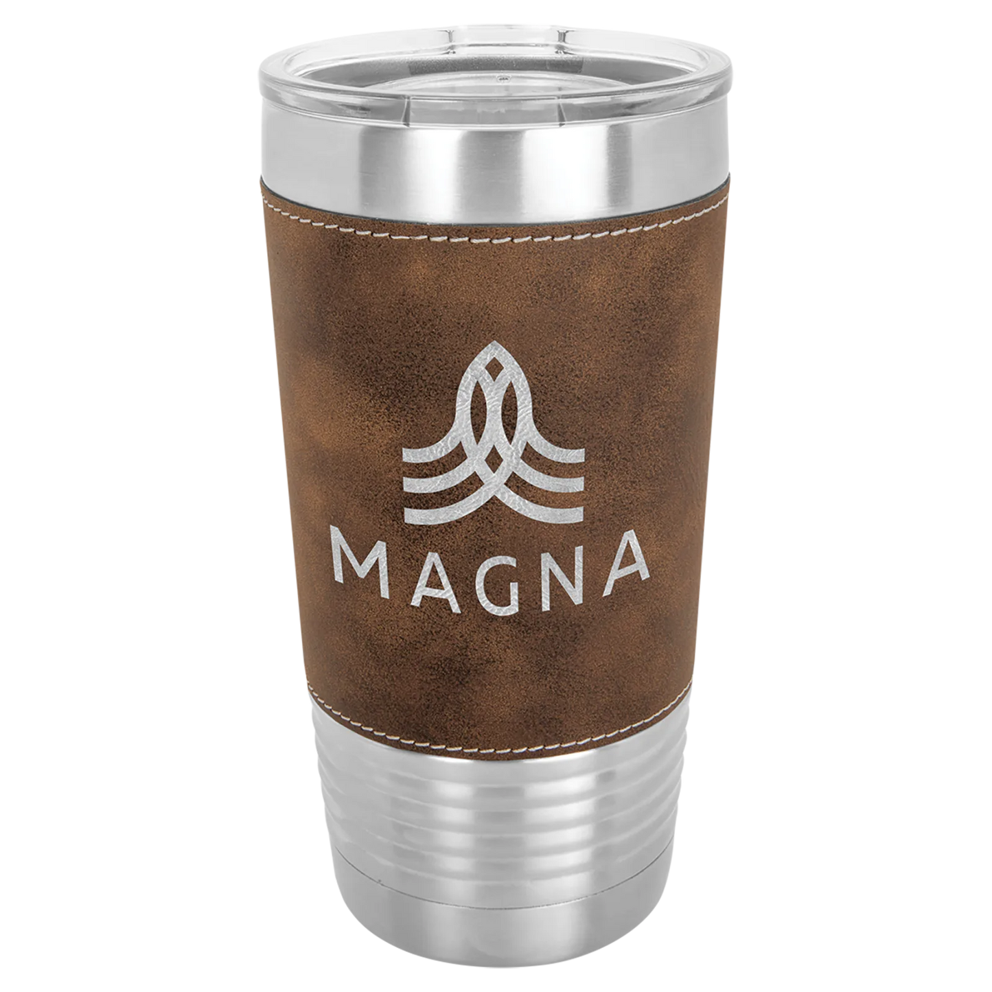 20 oz. Leatherette Grip Tumbler with Standard Lid (Polar Camel)