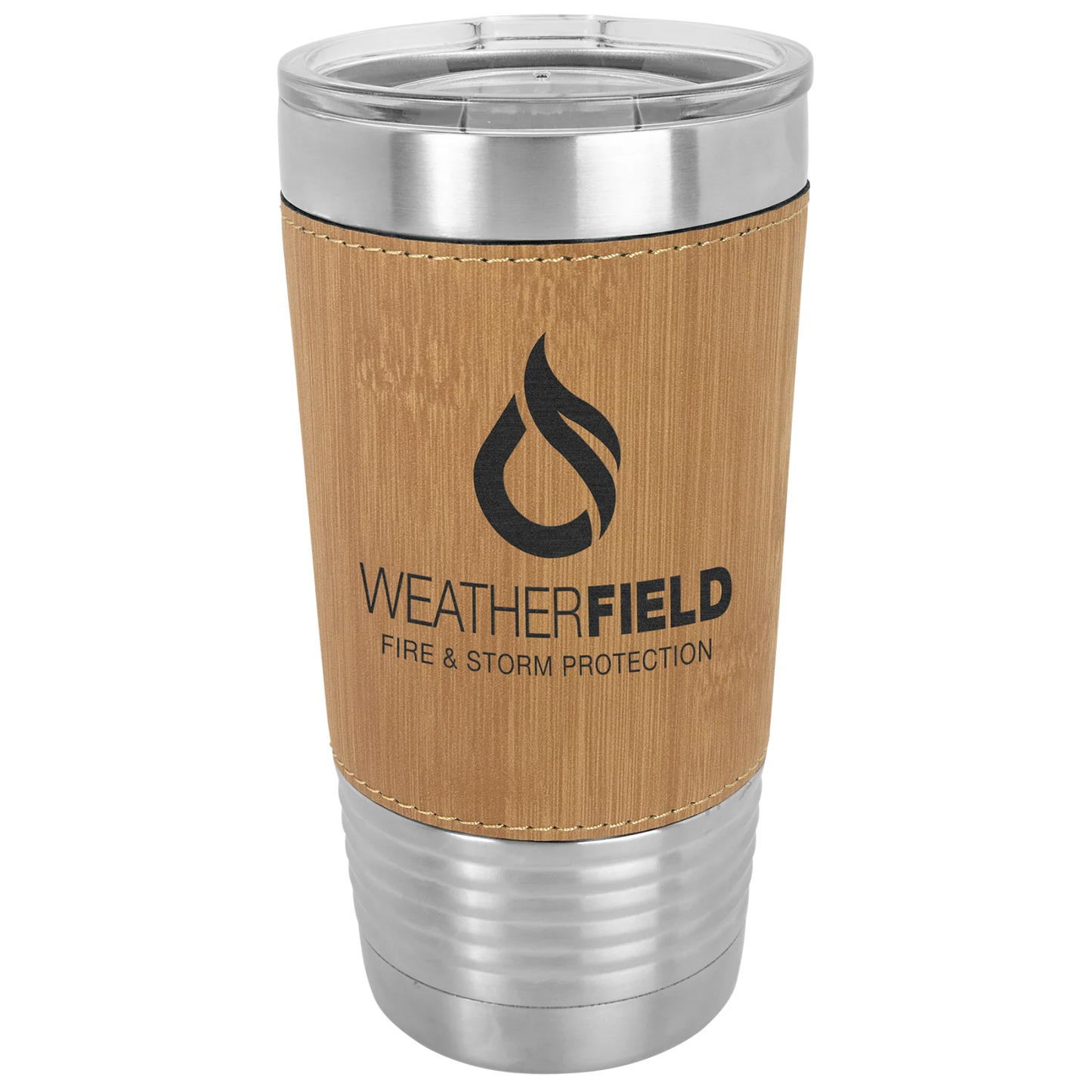 20 oz. Leatherette Grip Tumbler with Standard Lid (Polar Camel)