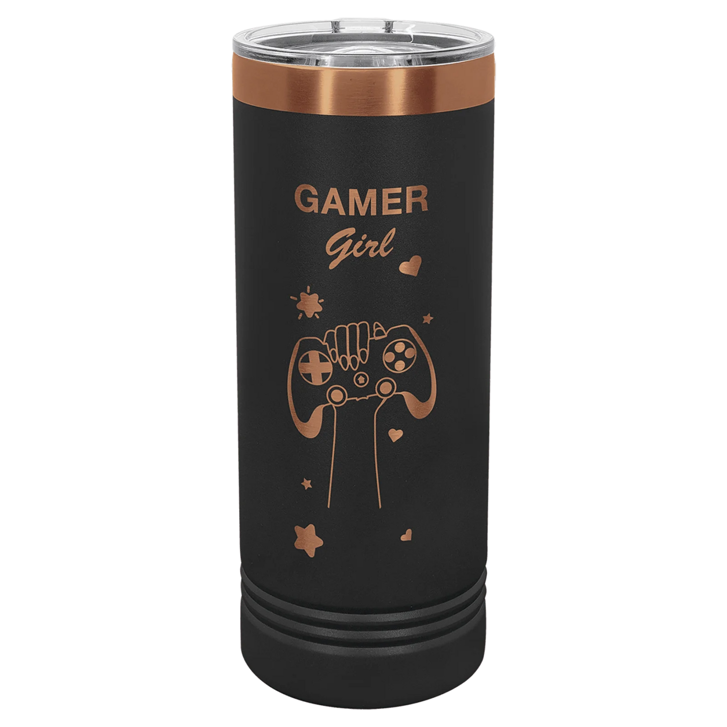 22 oz. Rose Gold Ion-Plated Skinny Tumbler (Polar Camel)