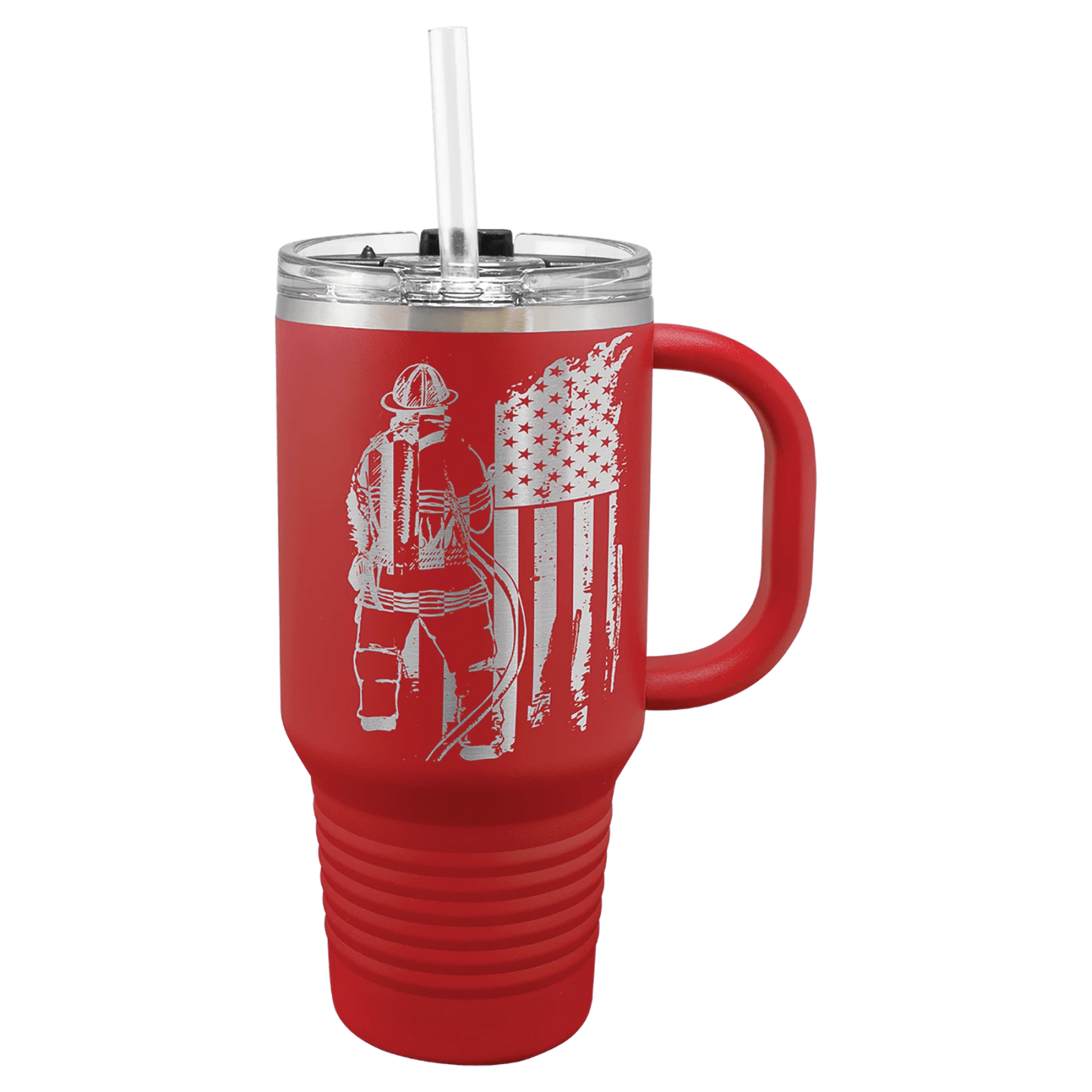 32 oz. Travel Mug with Snap Lid and Straw (Polar Camel)