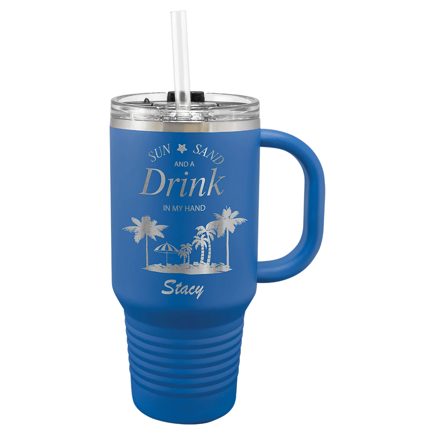 32 oz. Travel Mug with Snap Lid and Straw (Polar Camel)