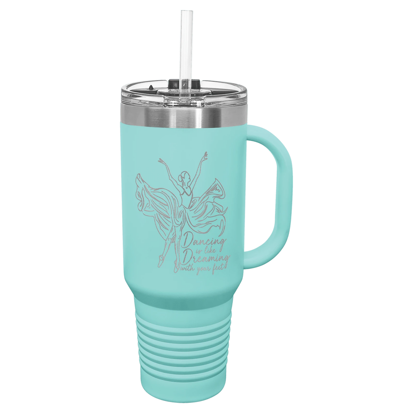 40 oz. Travel Mug with Handle and Straw (Polar Camel)
