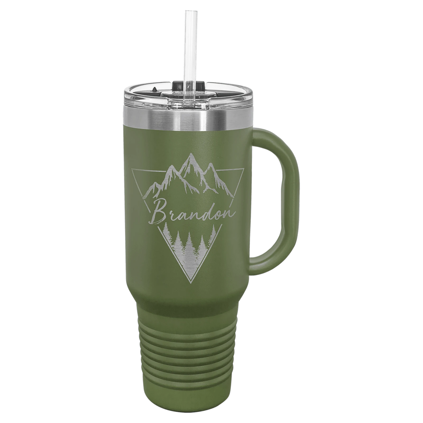 40 oz. Travel Mug with Handle and Straw (Polar Camel)