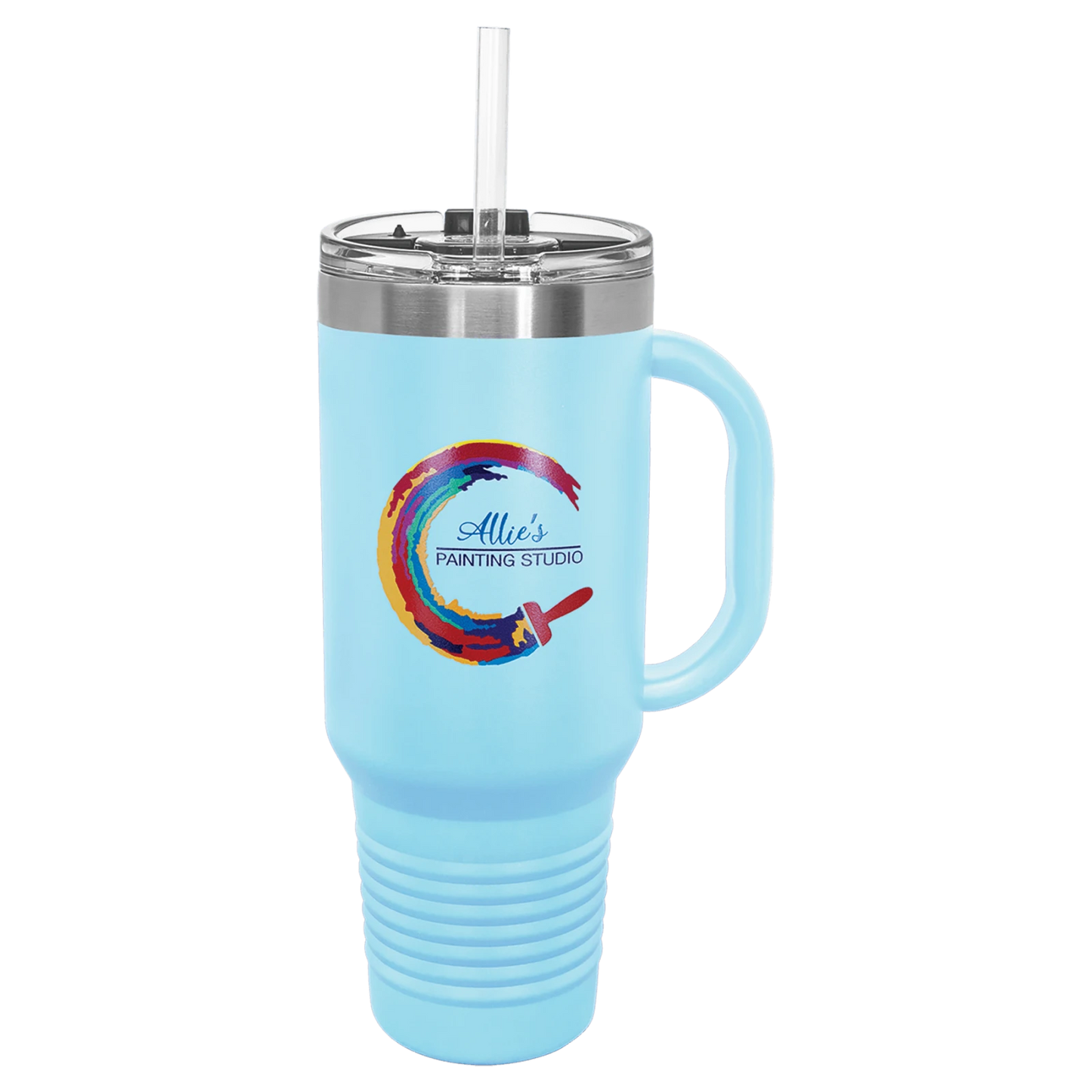 40 oz. Travel Mug with Handle and Straw (Polar Camel)