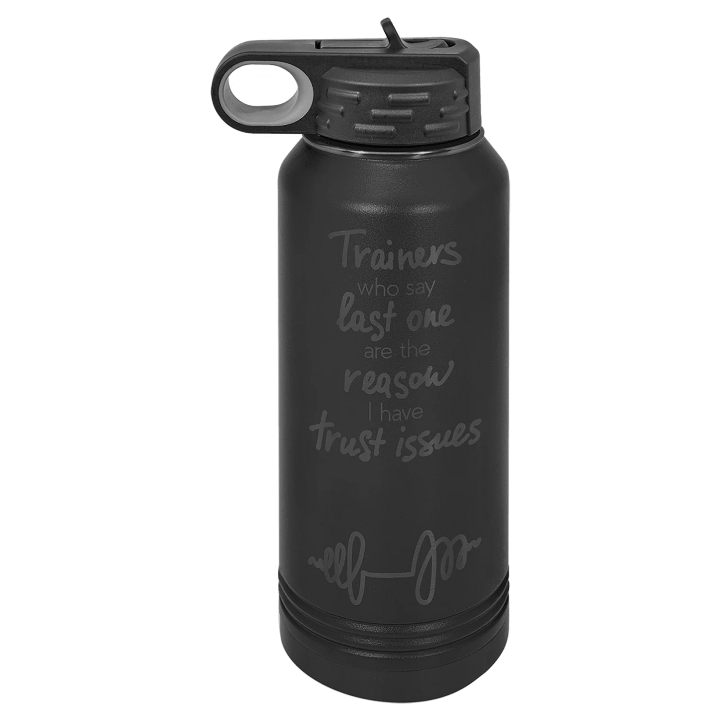 32 oz. Ghost Black Ion-Plated Water Bottle (Polar Camel)