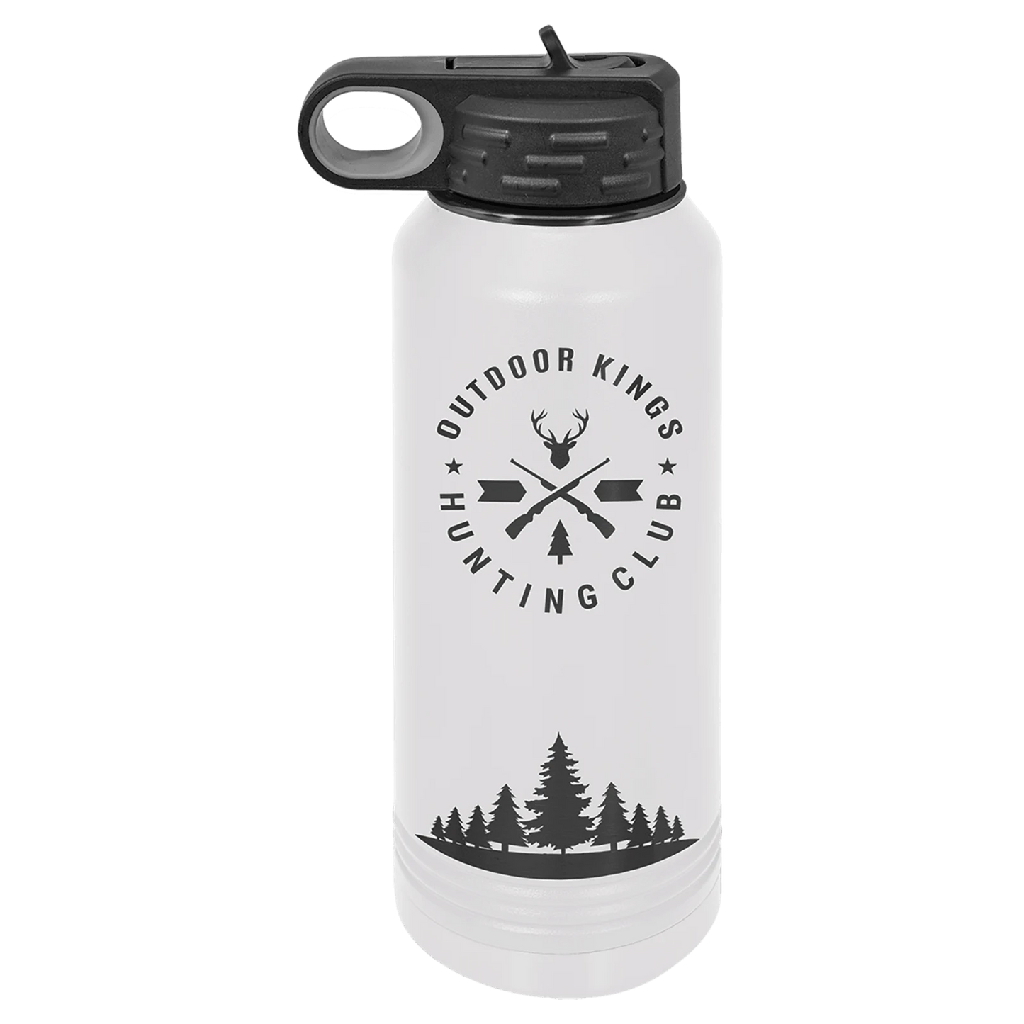 32 oz. Ghost Black Ion-Plated Water Bottle (Polar Camel)