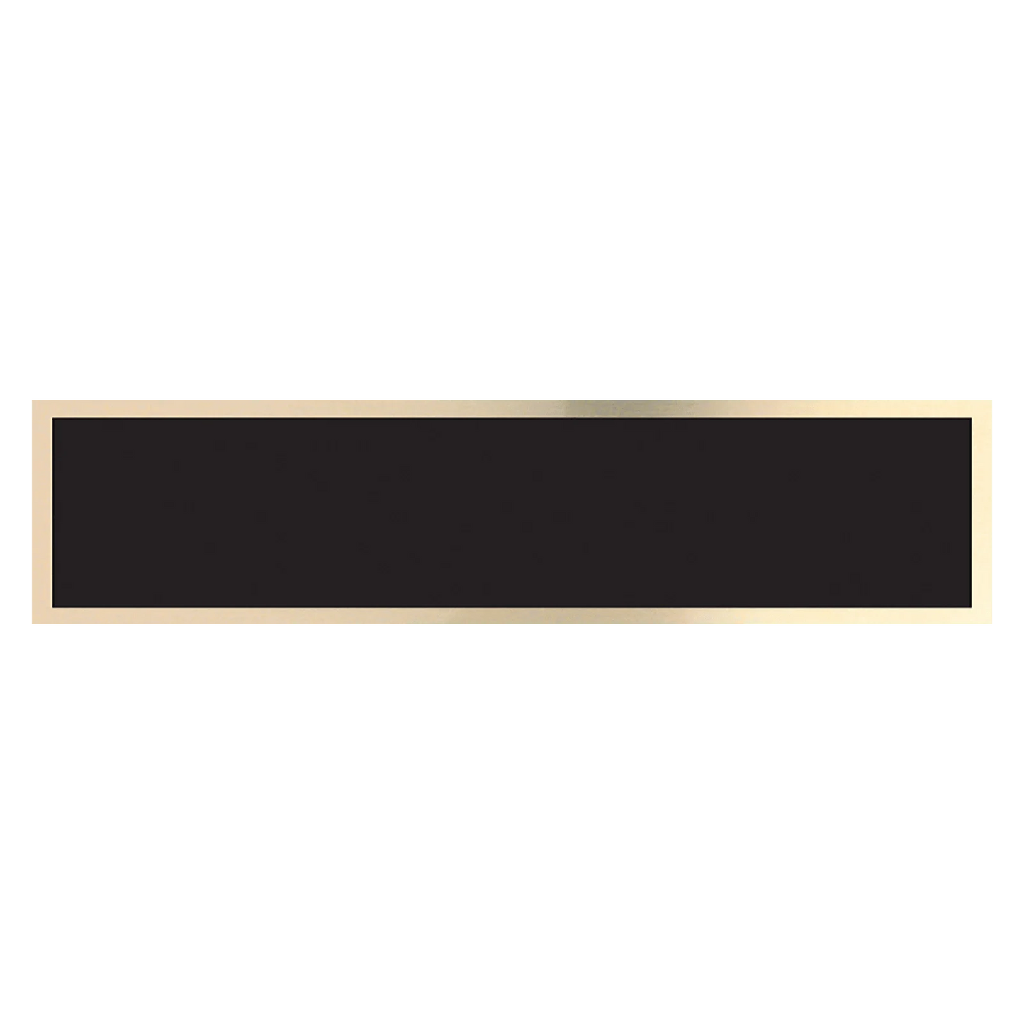 Black and Gold Brass Plate for 8 1/2" Desk Wedges