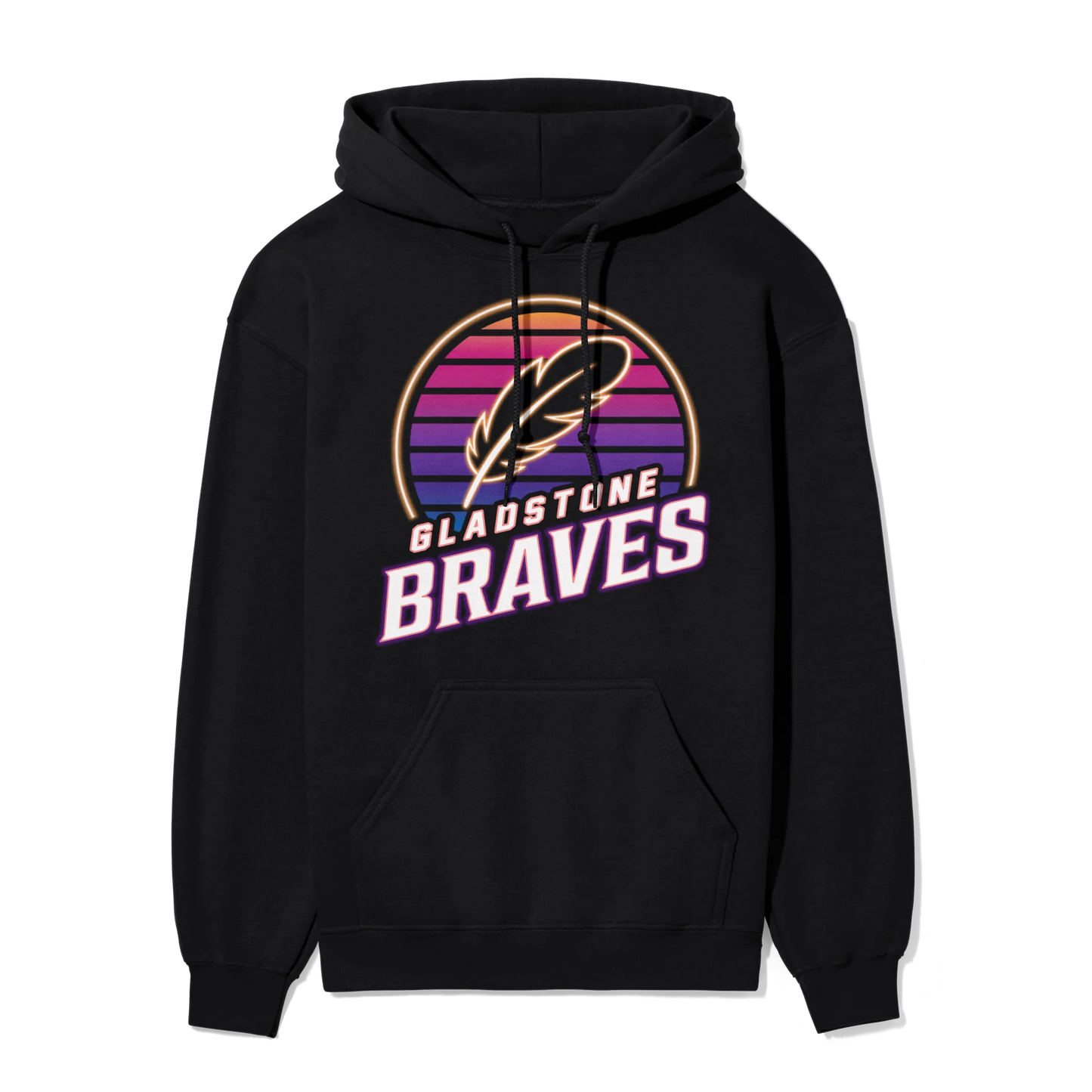 Gladstone Braves Neon Sunset | Adult Hoodie