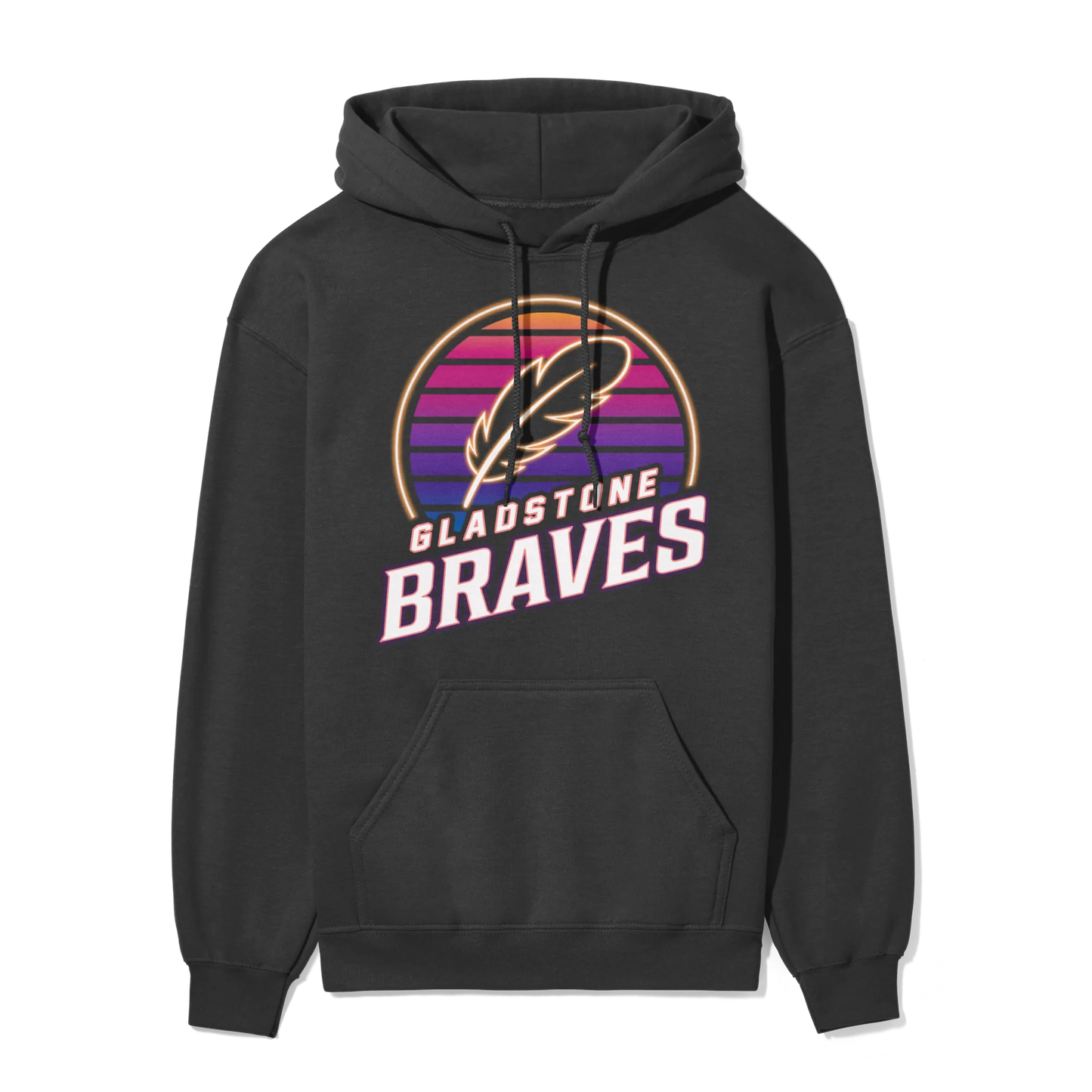 Gladstone Braves Neon Sunset | Adult Hoodie