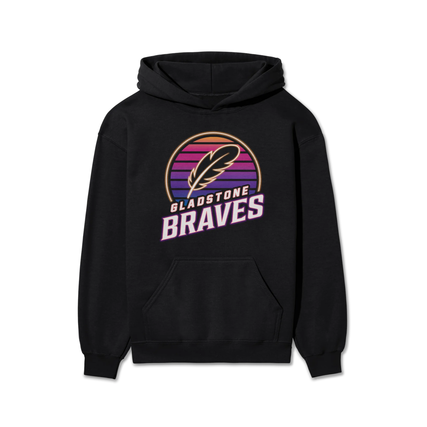 Gladstone Braves Neon Sunset | Youth Hoodie