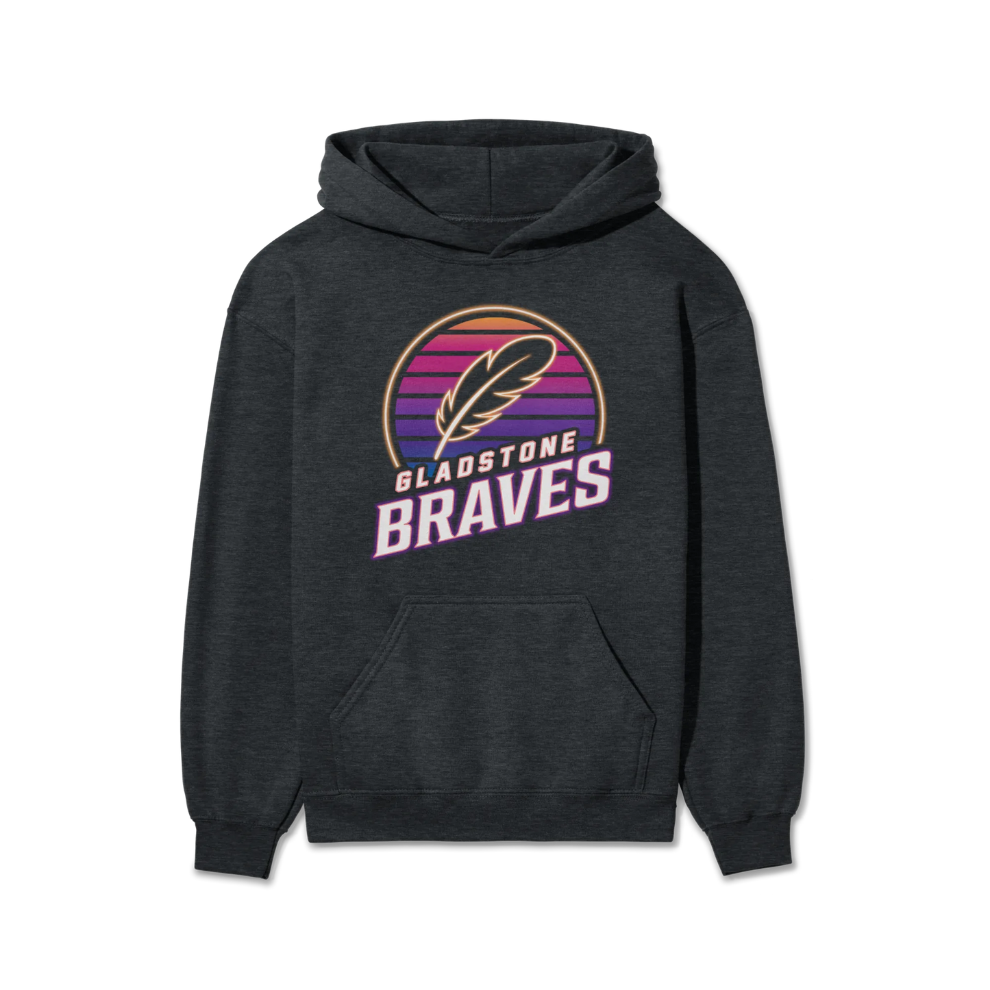 Gladstone Braves Neon Sunset | Youth Hoodie