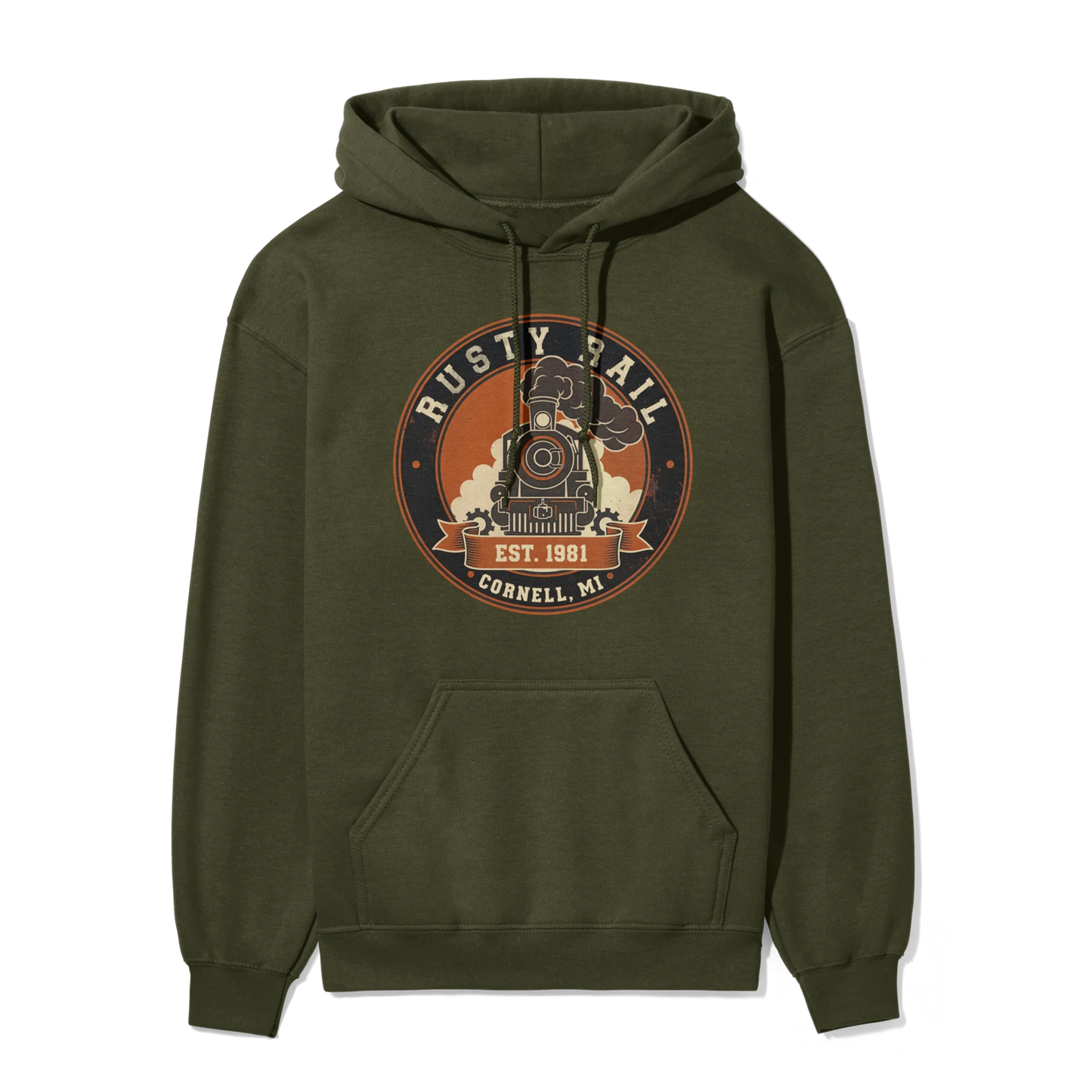 Rusty Rail Full Steam | Adult Hoodie