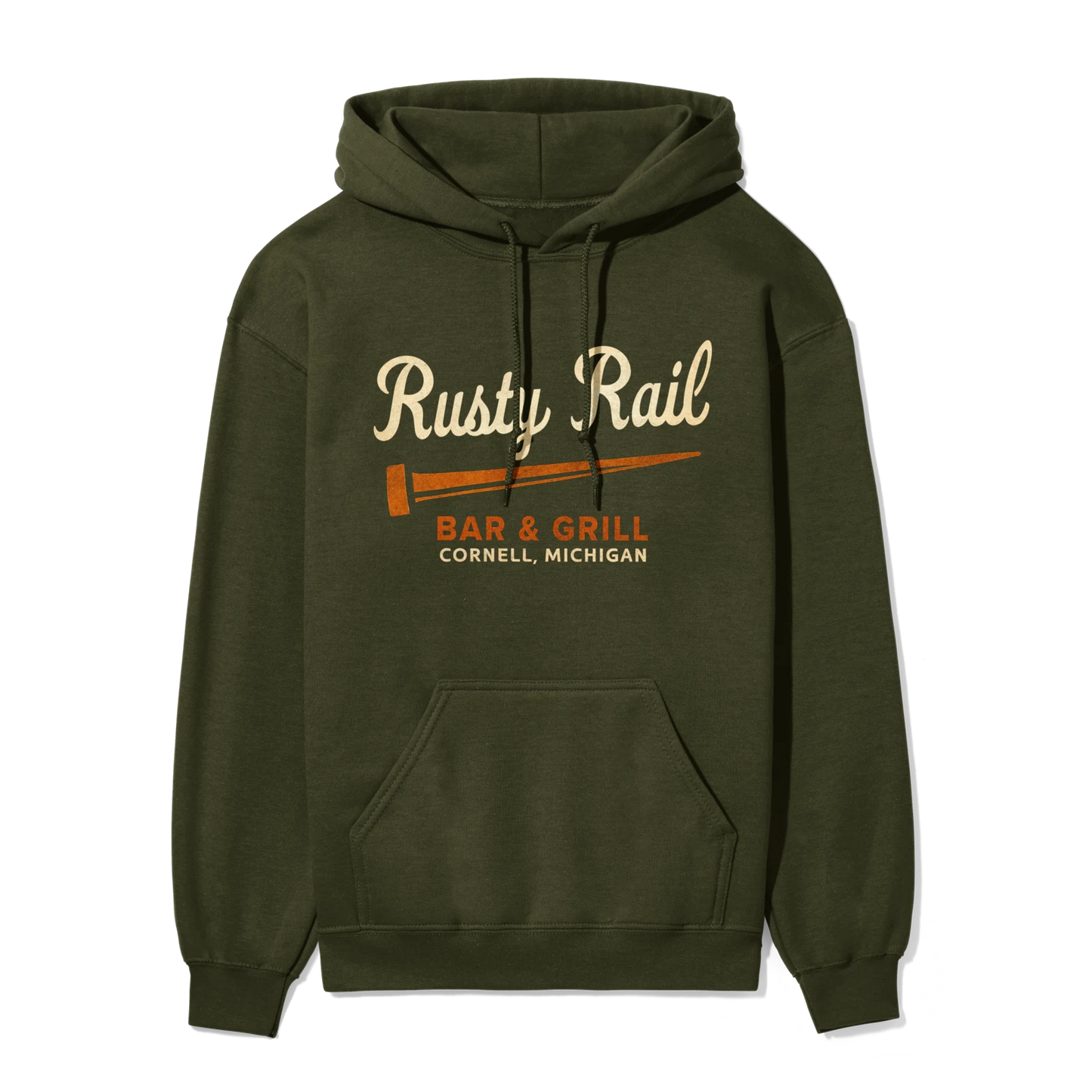 Rusty Rail Hard Iron | Adult Hoodie