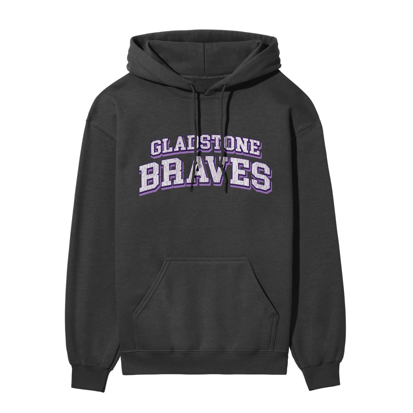Gladstone Braves Classic Distressed Arch | Adult Hoodie