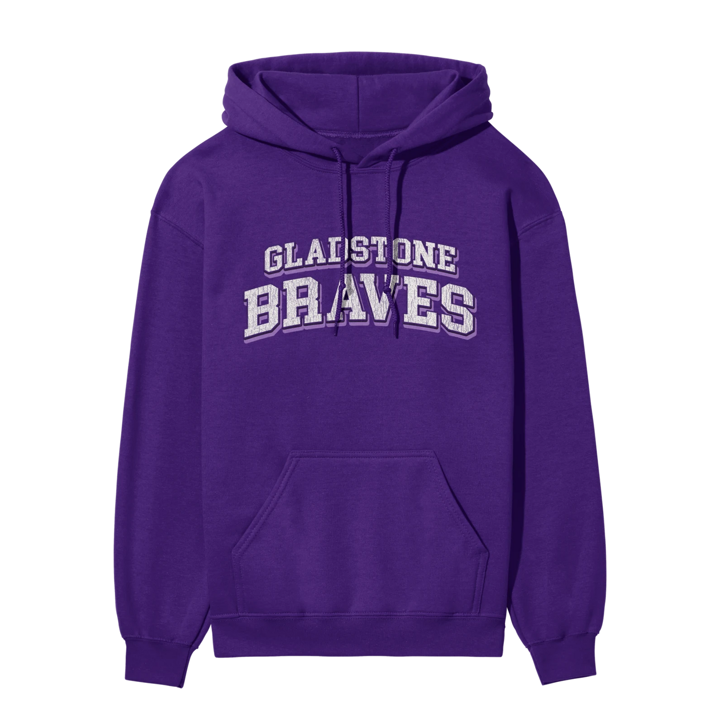 Gladstone Braves Classic Distressed Arch | Adult Hoodie