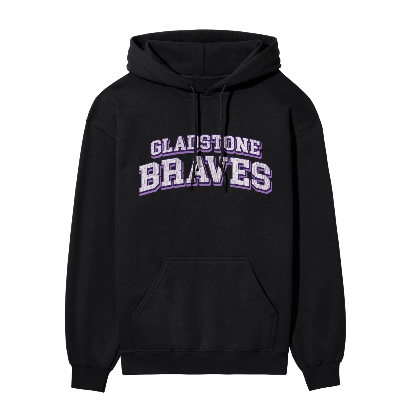 Gladstone Braves Classic Distressed Arch | Adult Hoodie